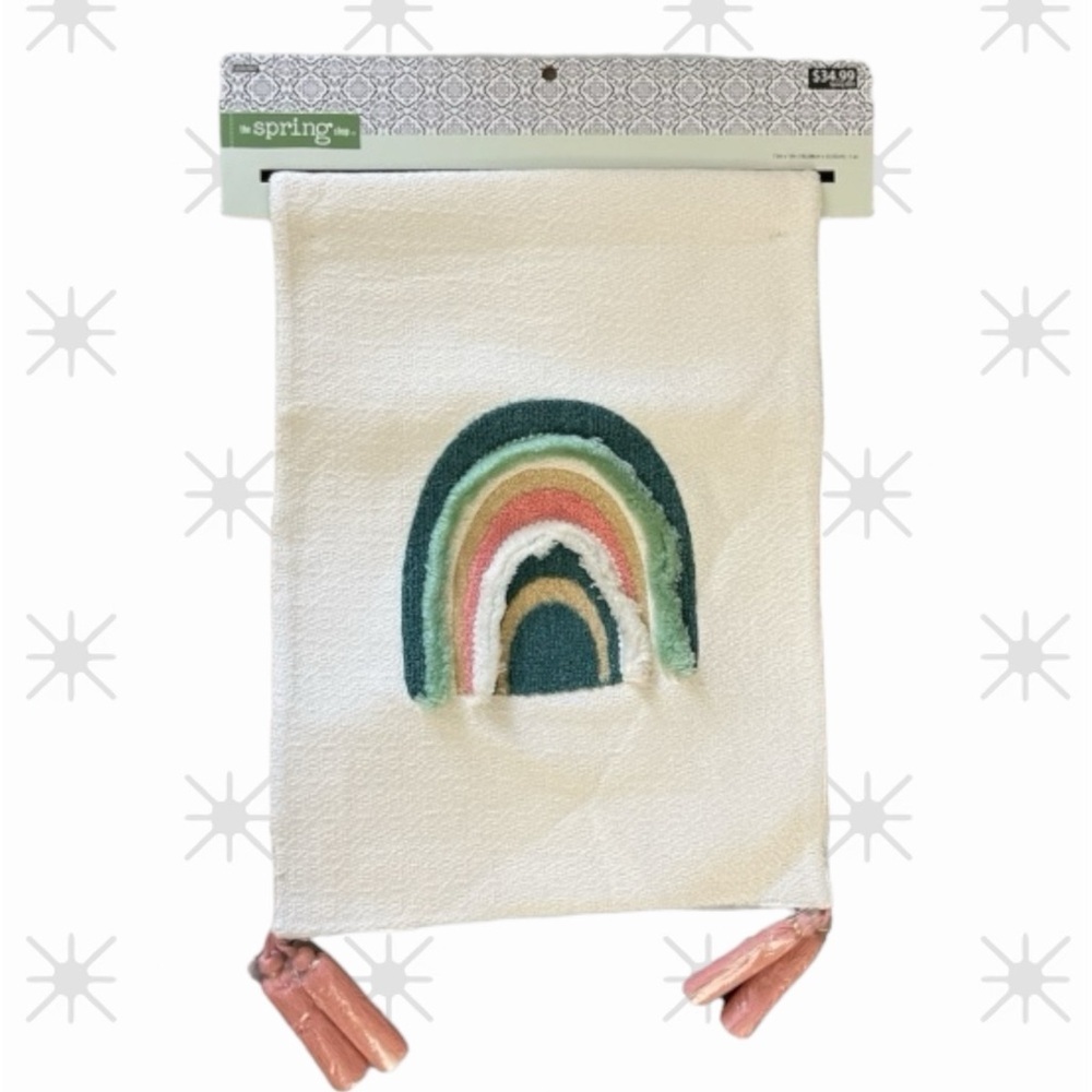 NWT Hobby Lobby Desert Skies Table Runner & 4 Placemats W/woven Rainbow Appliqué - Picture 6 of 6